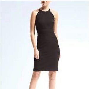 J. Crew Black High Neck Dress